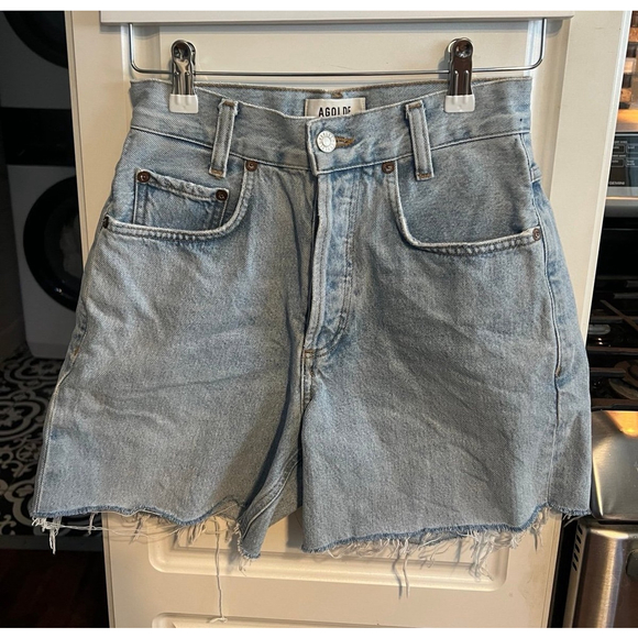 AGOLDE Pants - AGOLDE Riley Demin Jean Shorts